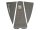 Surfganic Premium Eco Tailpad en EVA noir pour votre planche de surf 3 pièces Deck Grip Gripboard Planche de surf Grippad Footpad Tractionpad