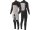 VISSLA Seven Seas 3.2mm neoprene wetsuit fullsuit with chest Zip black size MT